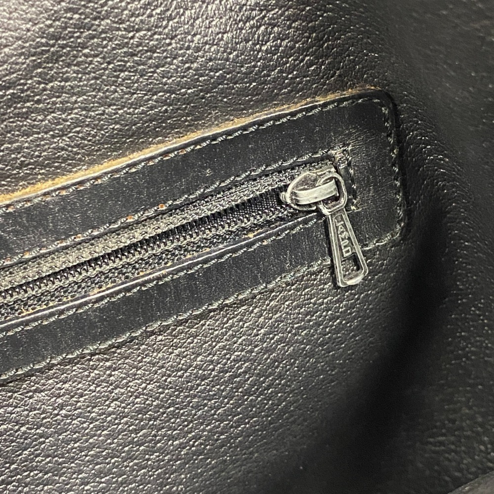 CELINE Circle Logo Macadam Handbag, Black - Picture 14 of 15